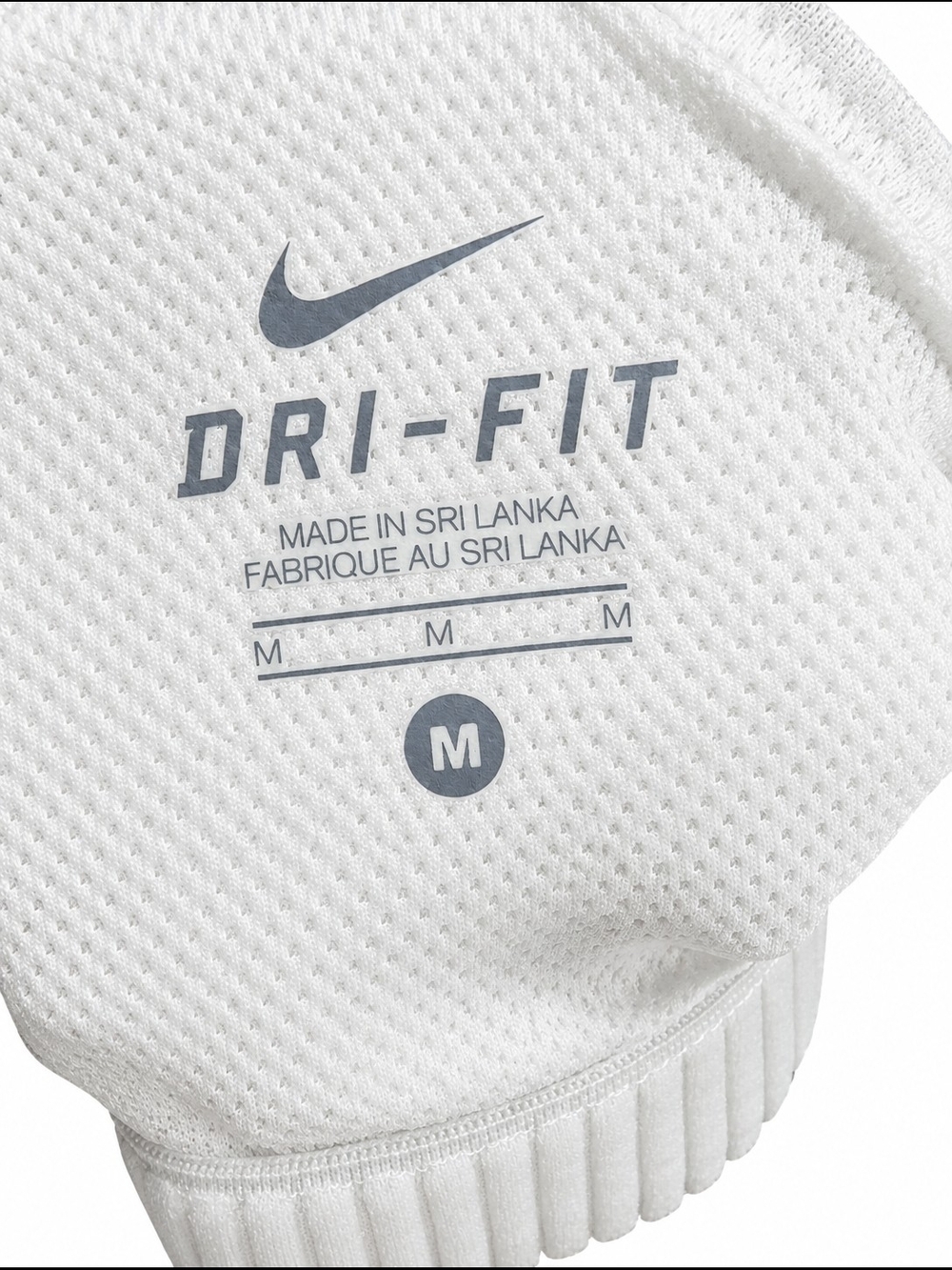 Nike White Embroidered Logo Dri-FIT Athletic Tank Top With Built-in Bra - Picture 5 of 5